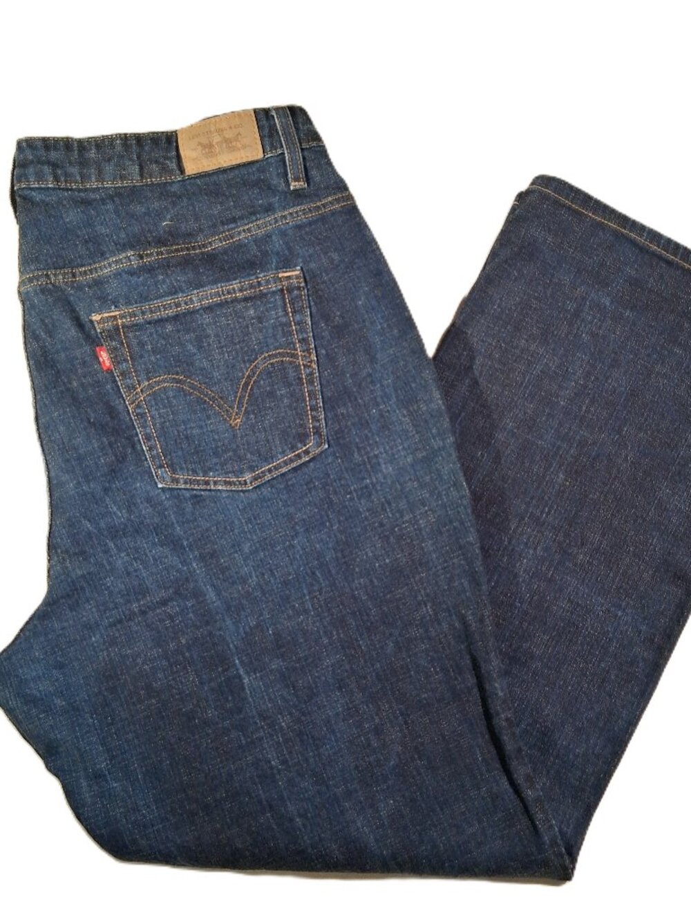 LEVI'S 580 Defined Waist Bootcut Jeans  Plus  20W  Dark Wash Denim Curvy Cut EXC